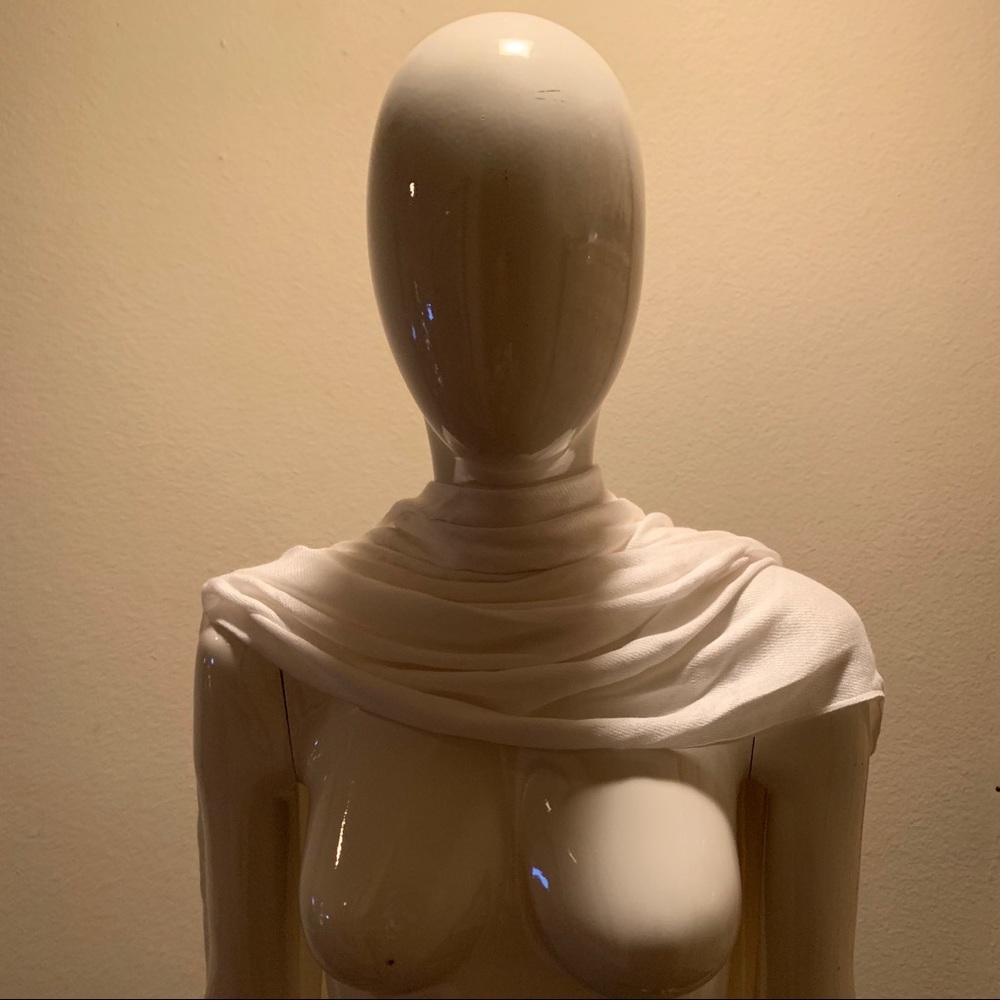 Wrap Scarf with Rope Tassel Trim